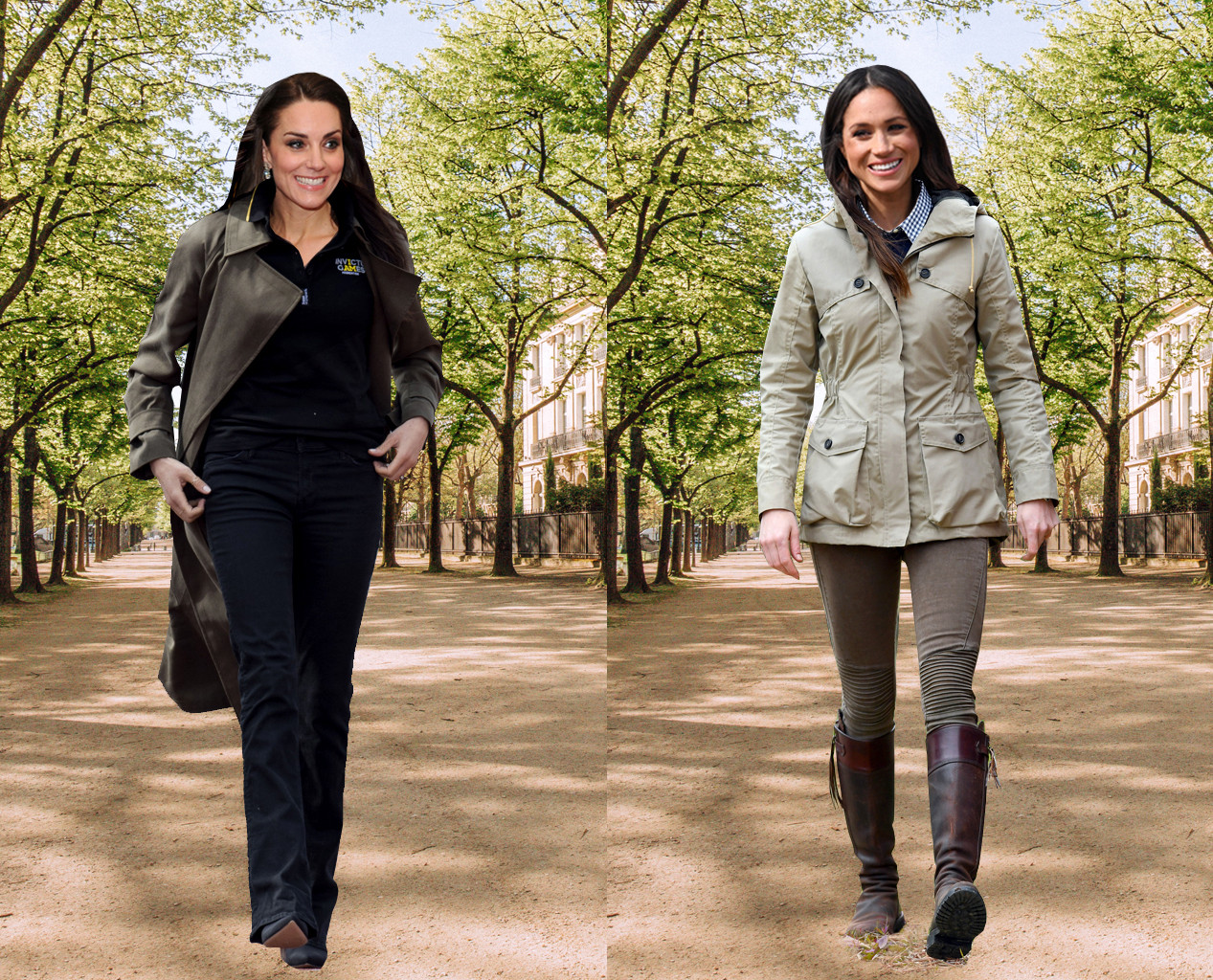 Meghan Markle, Kate Middleton, Outfit Swap, Sporty Meghan Markle, Kate Middleton, Outfit Swap, Sporty